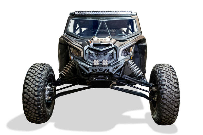 Can-Am X3 Maverick Front Bumper - Elektric Off Road - Volt Series Winch - Satin Black - `17-`24